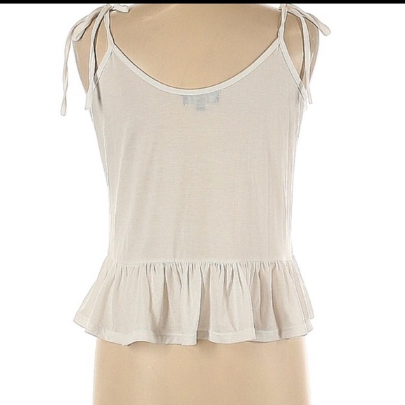 Sleeveless Cami Peplum Top - POOF! Brand - EUC - Picture 2 of 2